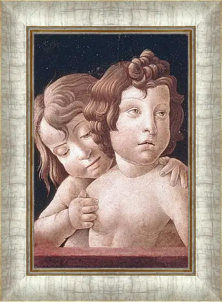 Картина в раме - Christ and Saint John - Христос и Святой Джон. Джованни Беллини