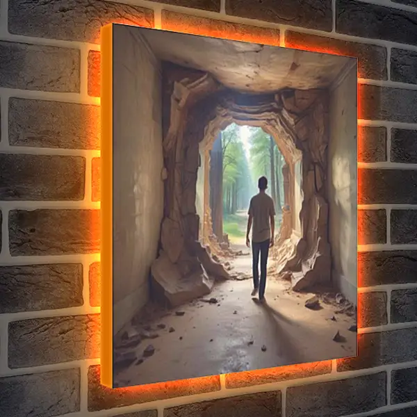 Лайтбокс световая панель - Выход в Мир