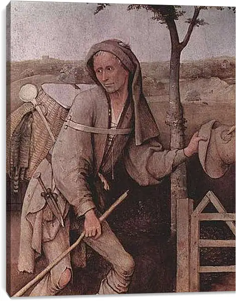 Постер на подрамнике - Der Landstreicher. Блудный сын. Иероним Босх