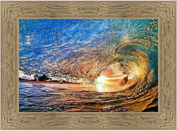 Картина в раме - Солнечная волна