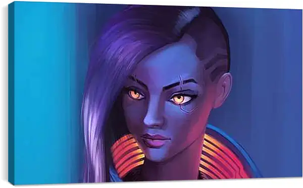 Постер на подрамнике - Cyberpunk 2077