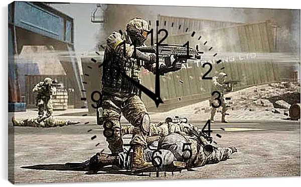 Часы картина - Battlefield: Bad Company 2