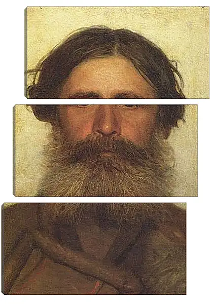 Модульная картина - Портрет крестьянина. Иван Николаевич Крамской