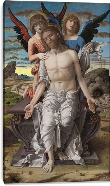 Постер на подрамнике - Христос — страдающий спаситель. Андреа Мантенья