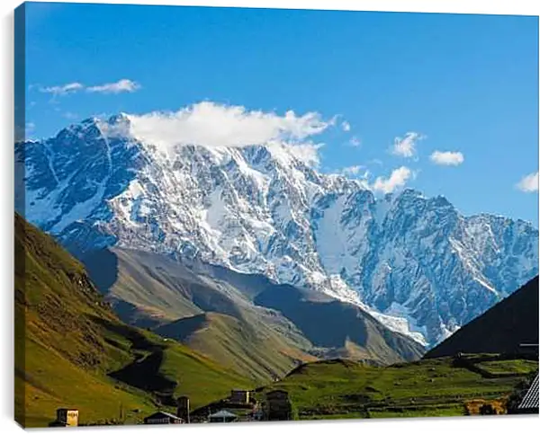 Постер на подрамнике - Гора Шхара 2. Грузия