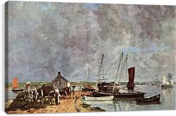 Постер на подрамнике - Seehafen. Эжен Буден