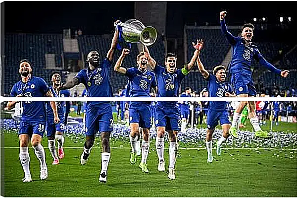 Модульная картина - Победа в Лиге Чемпионов. ФК Челси. FC Chelsea