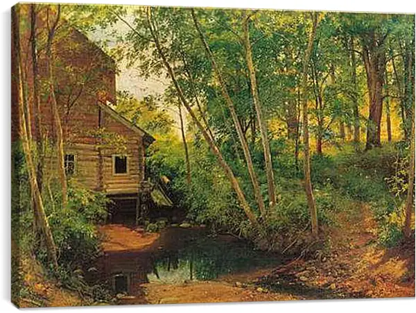 Постер на подрамнике - Лесной пейзаж. Иван Шишкин