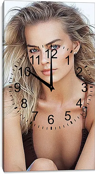 Часы картина - Марго Робби. Margot Robbie