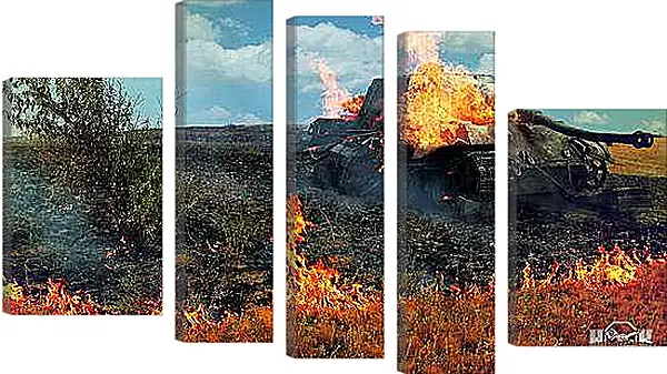 Модульная картина - World Of Tanks