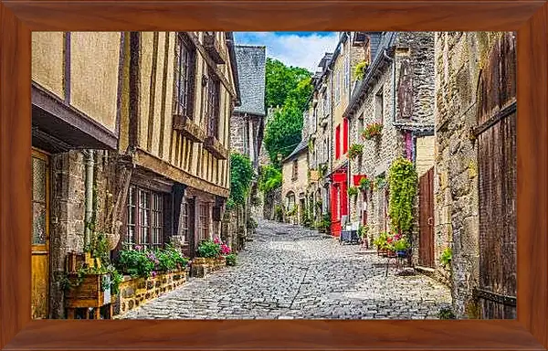 Картина в раме - Улочка
