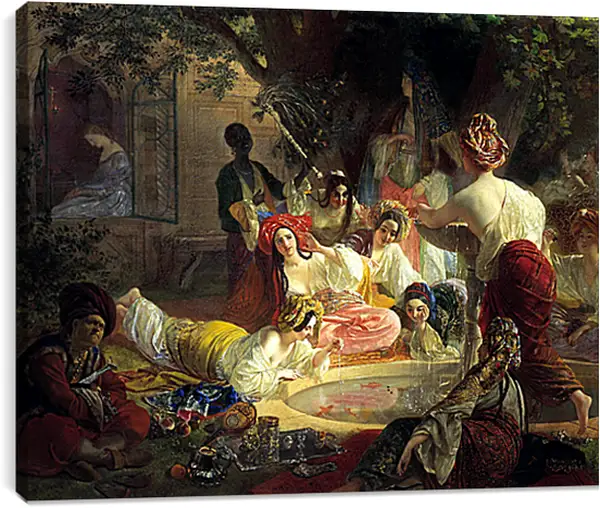 Постер на подрамнике - Бахчисарайский фонтан. Брюллов Карл Павлович