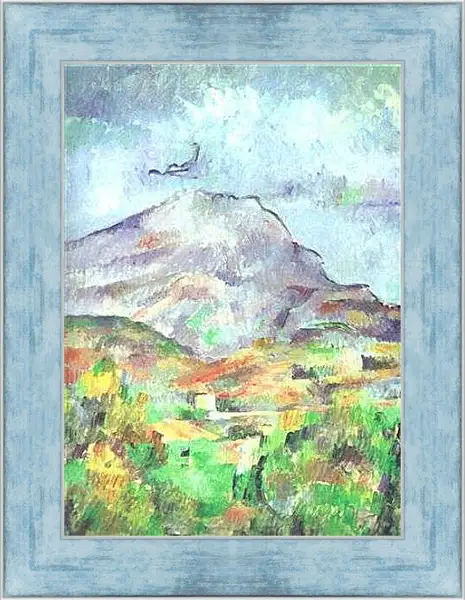 Картина в раме - La Montagne Sainte-Victoire Detail (vers). Поль Сезанн