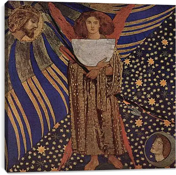 Постер на подрамнике - Dantis Amor. Данте Габриэль Россетти