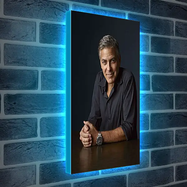 Лайтбокс световая панель - Джордж Клуни. George Clooney