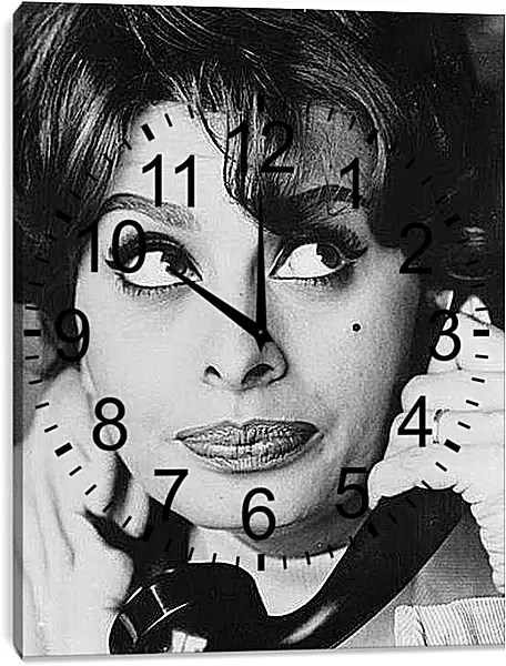 Часы картина - Софи Лорен
