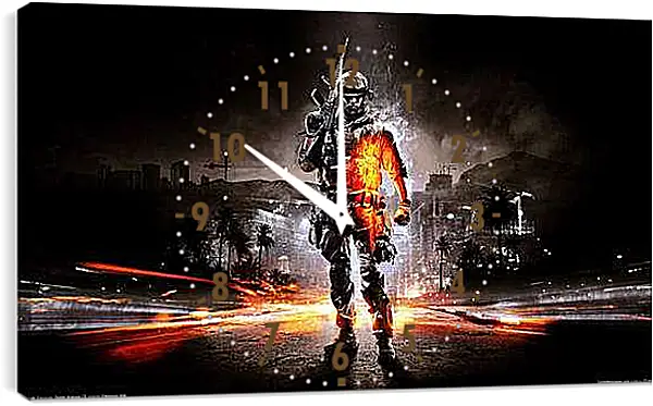Часы картина - Battlefield 3