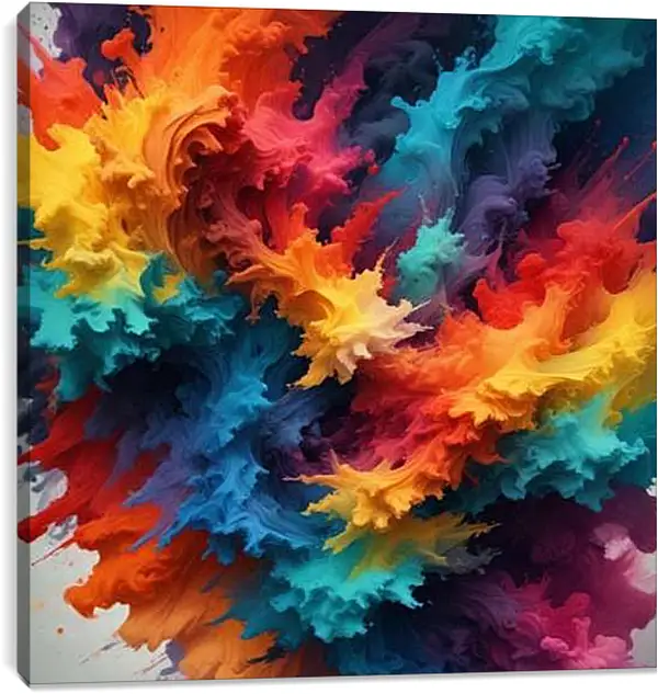 Постер на подрамнике - Яркая Абстракция