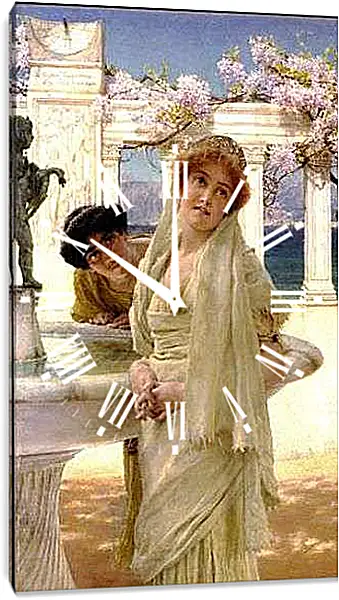 Часы картина - A Difference of Opinion. Лоуренс Альма-Тадема