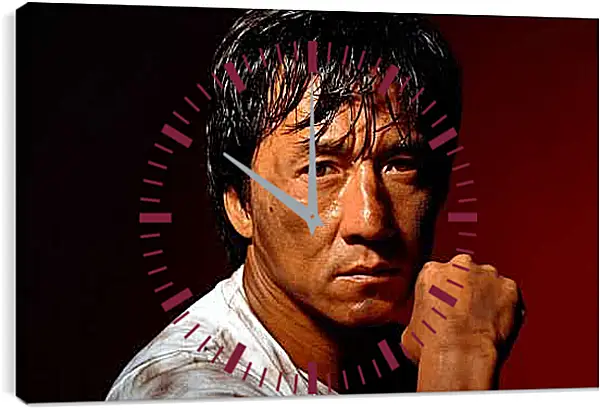 Часы картина - Джеки Чан. Jackie Chan