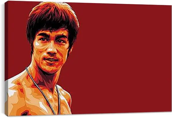 Постер на подрамнике - Брюс Ли (Bruce Lee)