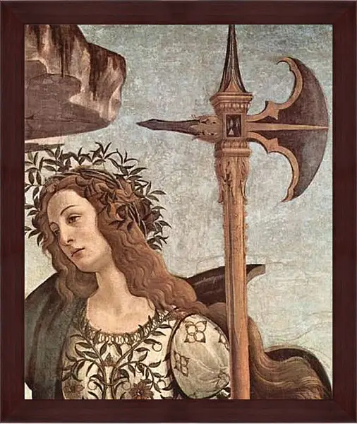 Картина в раме - Minerva and the Centaur (detail) Сандро Боттичелли