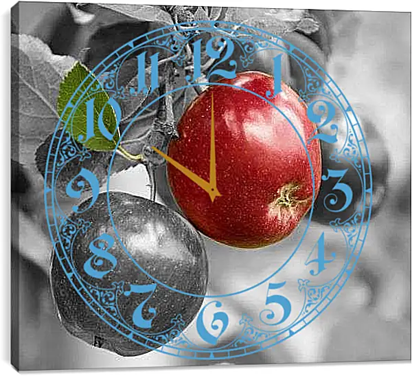 Часы картина - Яблоня