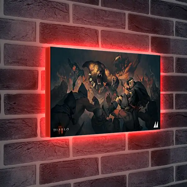 Лайтбокс световая панель - Diablo IV