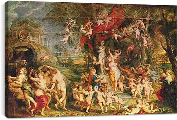 Постер на подрамнике - Праздник Венеры. Питер Пауль Рубенс