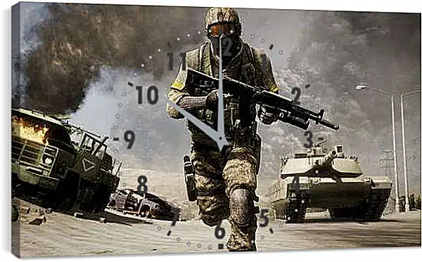 Часы картина - Battlefield: Bad Company 2