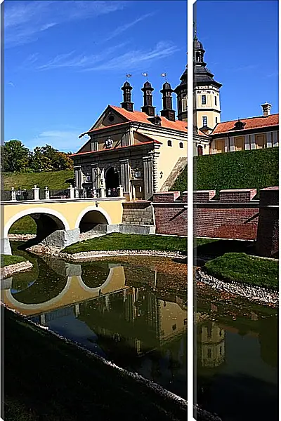 Модульная картина - Несвижский замок 1. Республика Беларусь