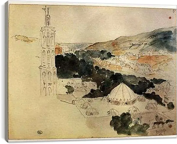 Постер на подрамнике - Sketchbook. Эжен Делакруа