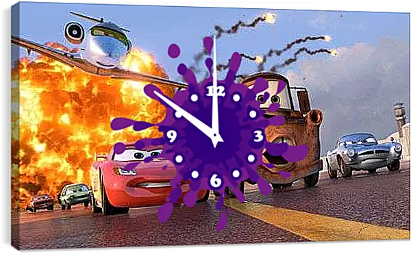 Часы картина - Тачки