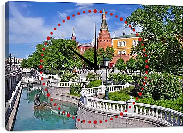 Часы картина - Александровский парк Неглинная