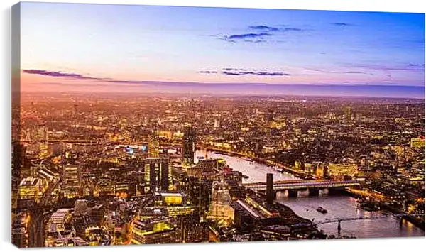 Постер на подрамнике - Вид на Лондон