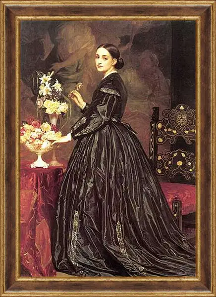 Картина в раме - Mrs James Guthrie. Миссис Джеймс Гатри. Барон Фредерик Лейтон