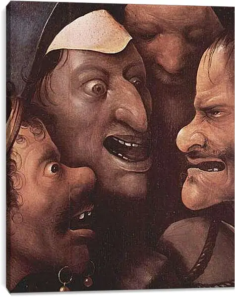 Постер на подрамнике - Christ Carrying the Cross. Иероним Босх