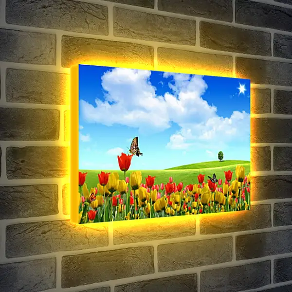 Лайтбокс световая панель - Весна