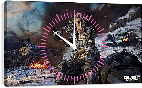 Часы картина - Call Of Duty: Black Ops III