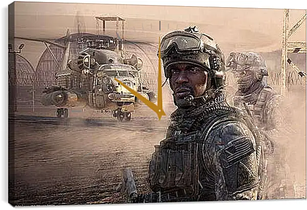 Часы картина - Call Of Duty 4: Modern Warfare