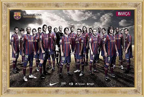 Картина в раме - ФК Барселона. FC Barcelona