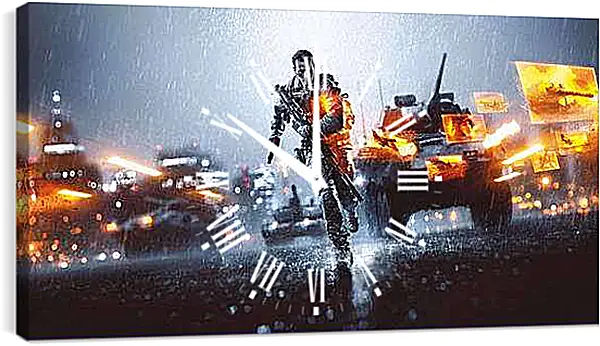 Часы картина - Battlefield 4