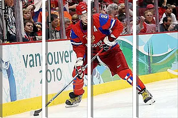 Модульная картина - Александр Овечкин в Ванкувере на Олимпиаде