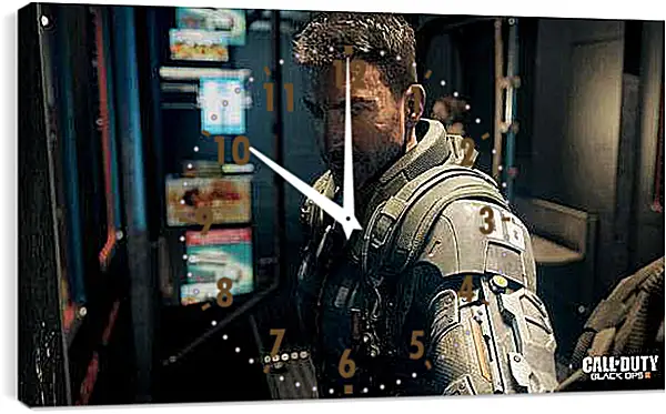 Часы картина - Call Of Duty: Black Ops III