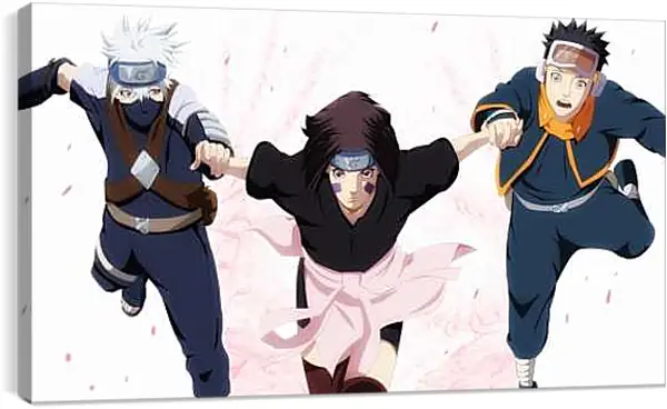 Постер на подрамнике - Обито и Рин