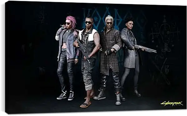 Постер на подрамнике - Cyberpunk 2077