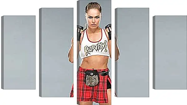 Модульная картина - UFC. MMA. Ронда Роузи в стойке.