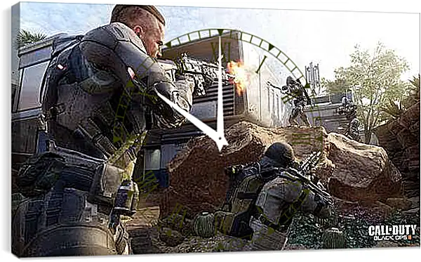 Часы картина - Call Of Duty: Black Ops III