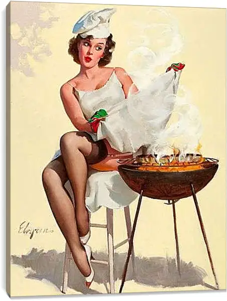 Постер на подрамнике - Барбекю