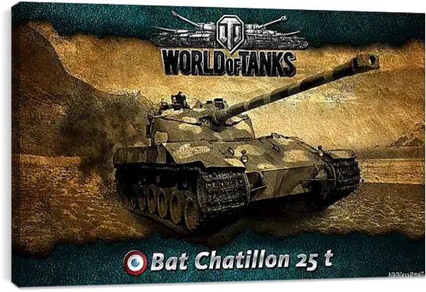 Постер на подрамнике - World Of Tanks